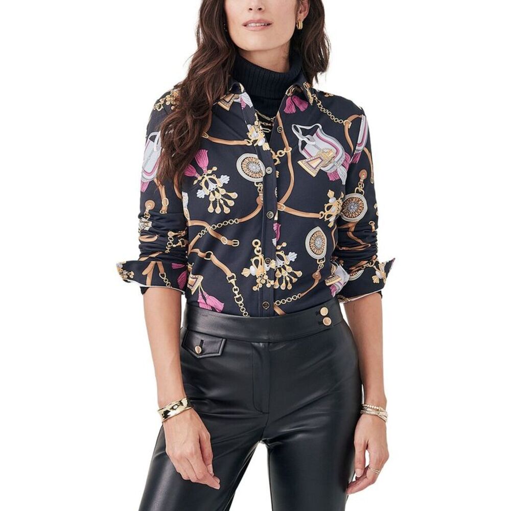 J.Mclaughlin Womens Betty Top, Black